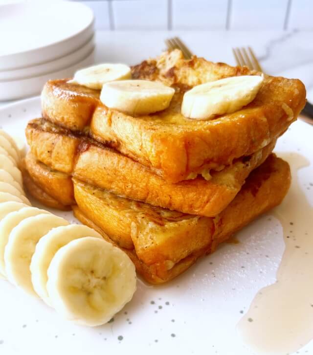 healthy banana french toast