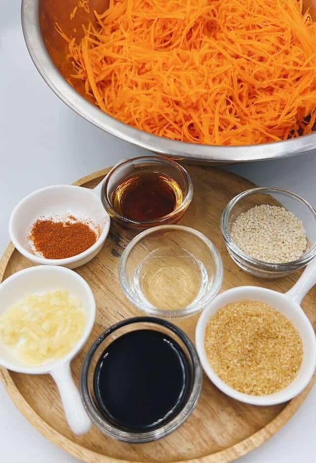 korean carrot salad ingredient