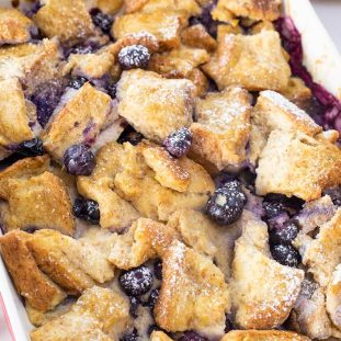 Healthy-Blueberry-bread-pudding