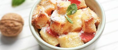 Bread Pudding in microwave
