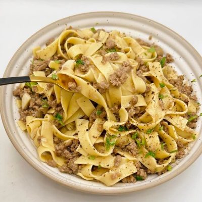 recipe of egg noodles and beef