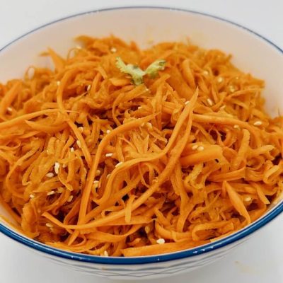 spicy korean carrot salad